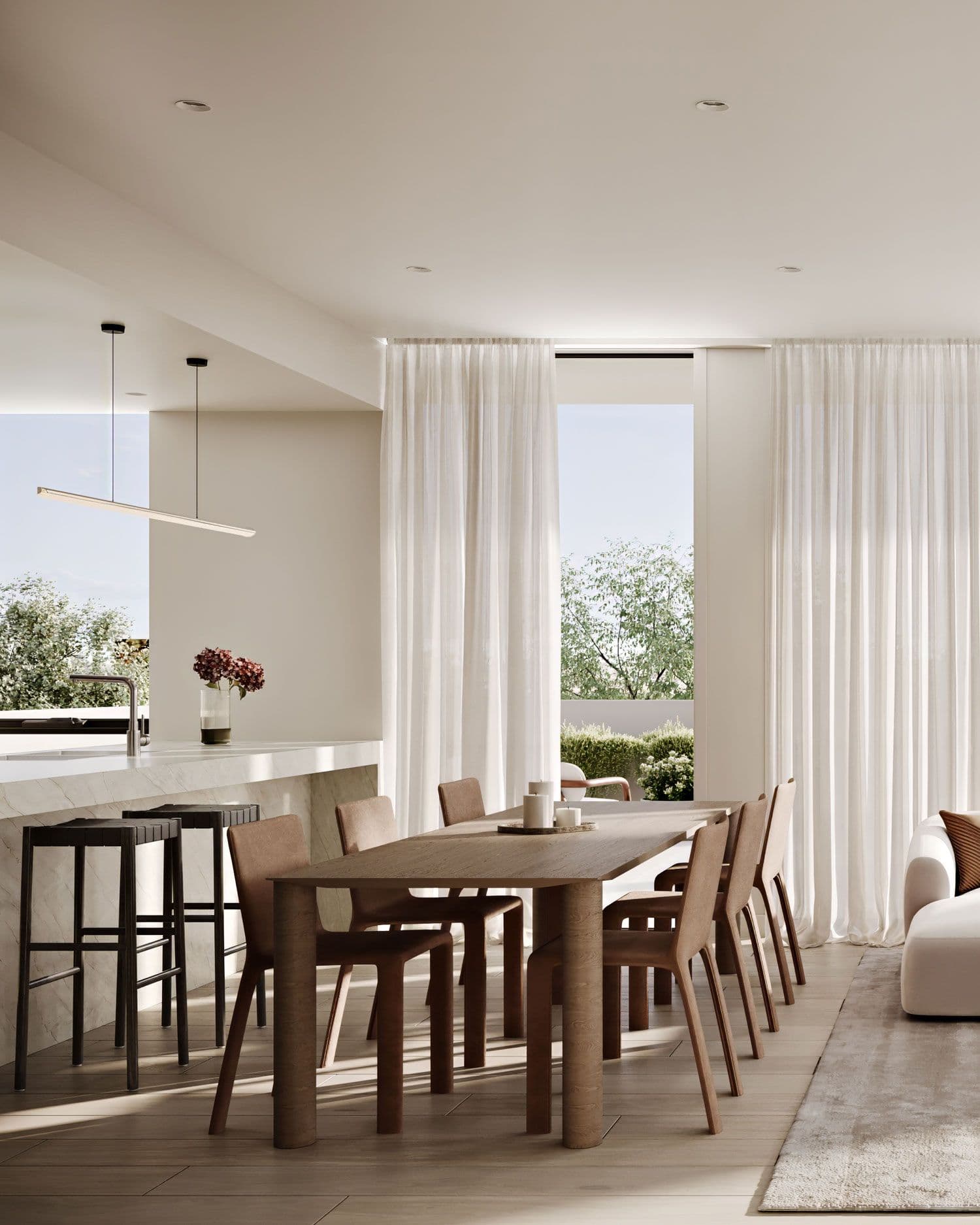 Macquarie Place, Living & Kitchen